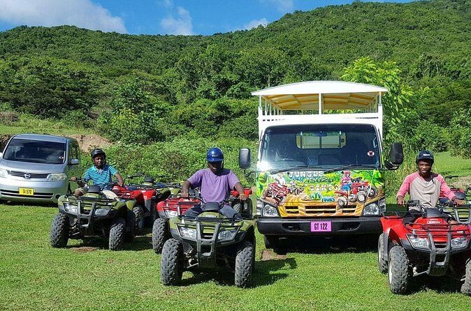Jungle Bikes ATV Tour in St Kitts - At the Base: Forms, Helmet Fit, and the ATV Instruction That Sets You Up